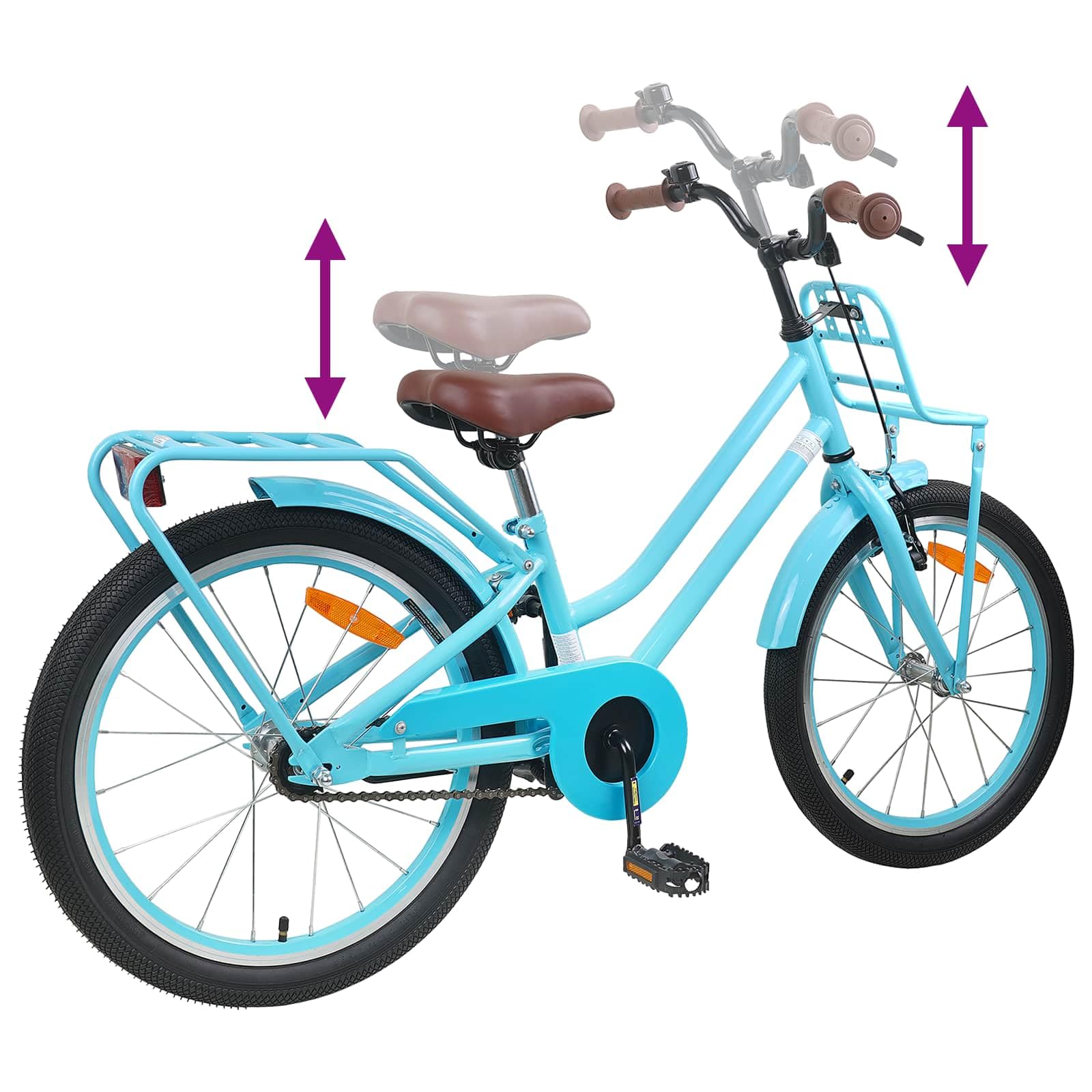 Stahlrahmen Fahrrad 12 Zoll Hellrosa