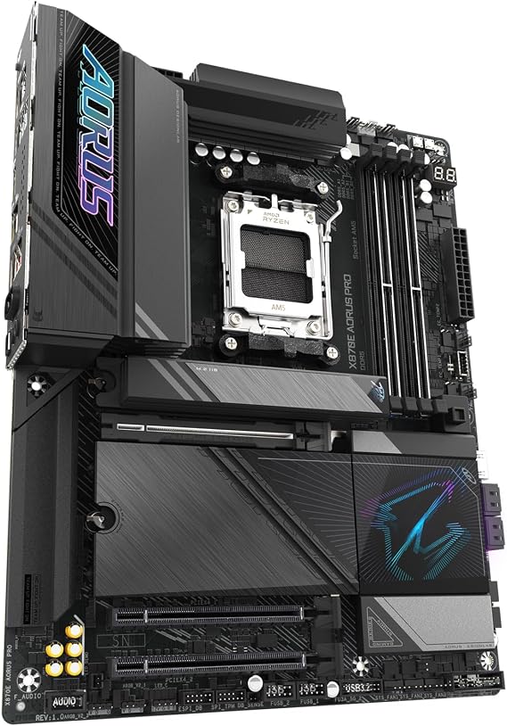 GIGABYTE X870E AORUS PRO - ATX Top Classic Gaming Motherboard for AMD Ryzen MB6571