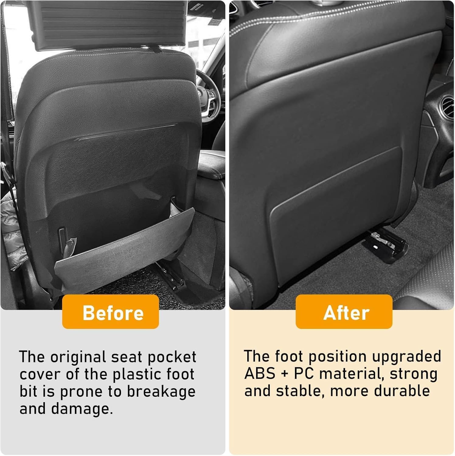 TTCR-II Compatible with BMW Seat Pocket Cover, Back Seat Cover for 5 7 Series, Seat Backrest Replacement for F10/F11 525i 528i 535i and F01/F02 735i 740i