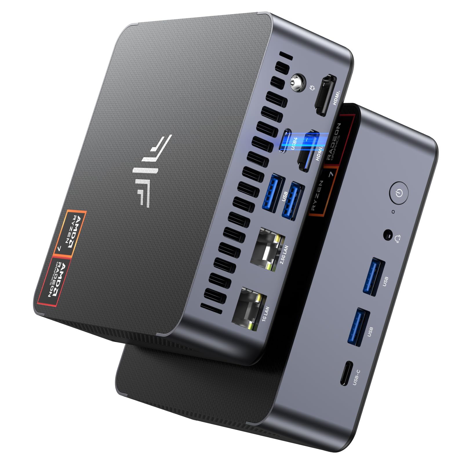 NiPoGi AM21 Mini PC Ryzen 7 8745HS(8C/16T, Max 4,9 GHz),32GB DDR5
