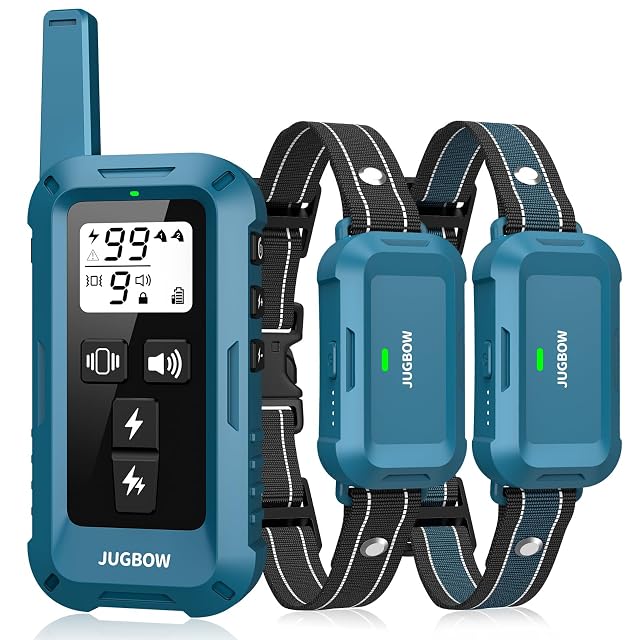 Jugbow Dog Shock Collar 2 Dogs - 4200FT Dog Training Collars with Remote IPX8 Waterproof E-Collar for Dogs