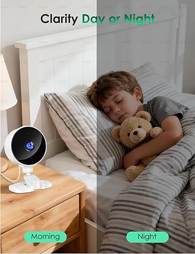 Miniatura 4 de YOTON Cámara de seguridad interior 1080P para monitor de bebé, cámara para mascotas con visión nocturna, audio de 2 vías, detección de movimiento,