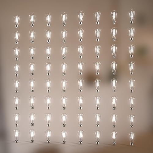 Miniatura 28 de Jensense Edison - Bombillas LED E26 de 6 W, equivalente a 60 W, bombillas LED vintage CRI90+ ST19, bombillas transparentes regulables, 2700 K,