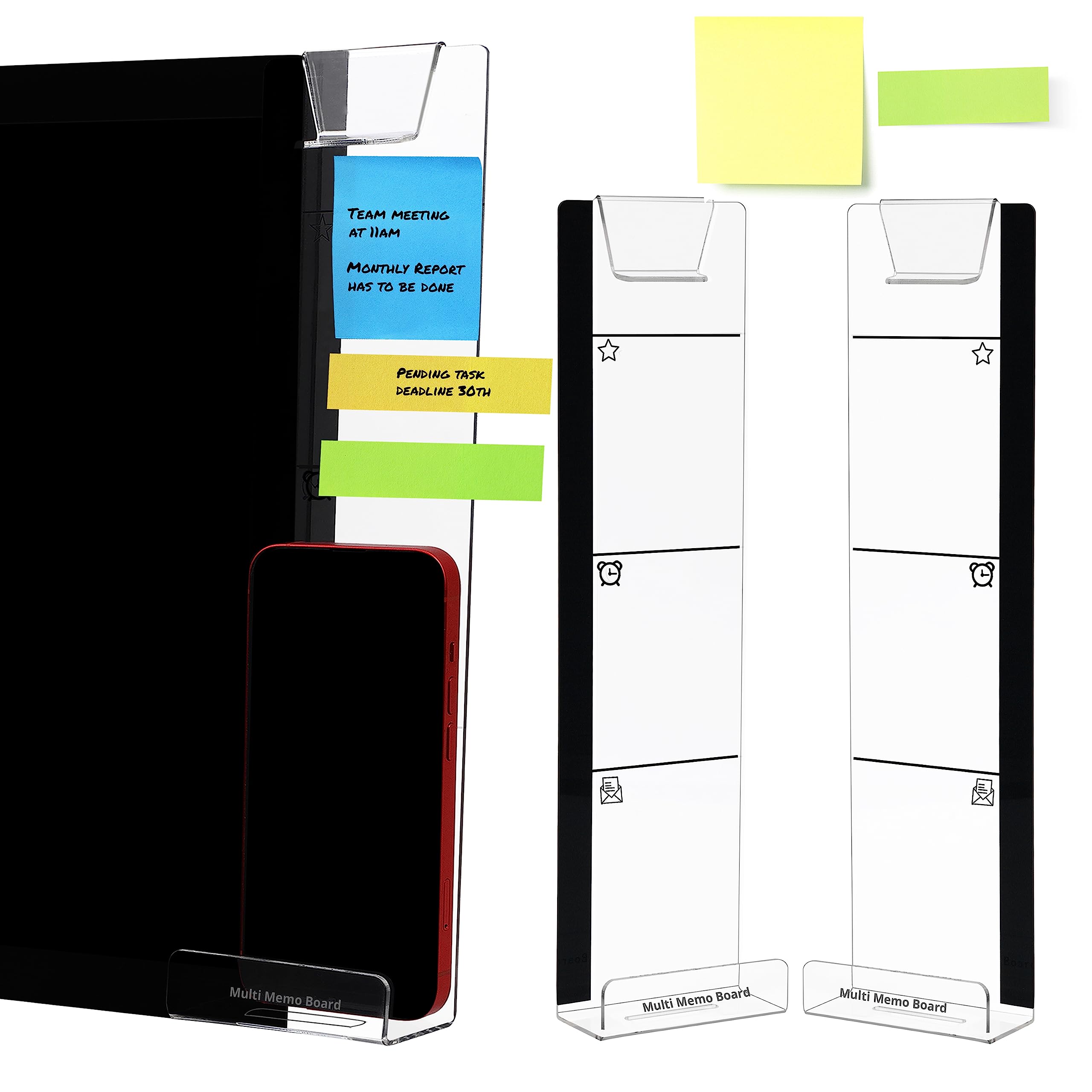 Buy ABOUT SPACE Monitor Memo Boards 2 Pcs with 2 Different Shaped
