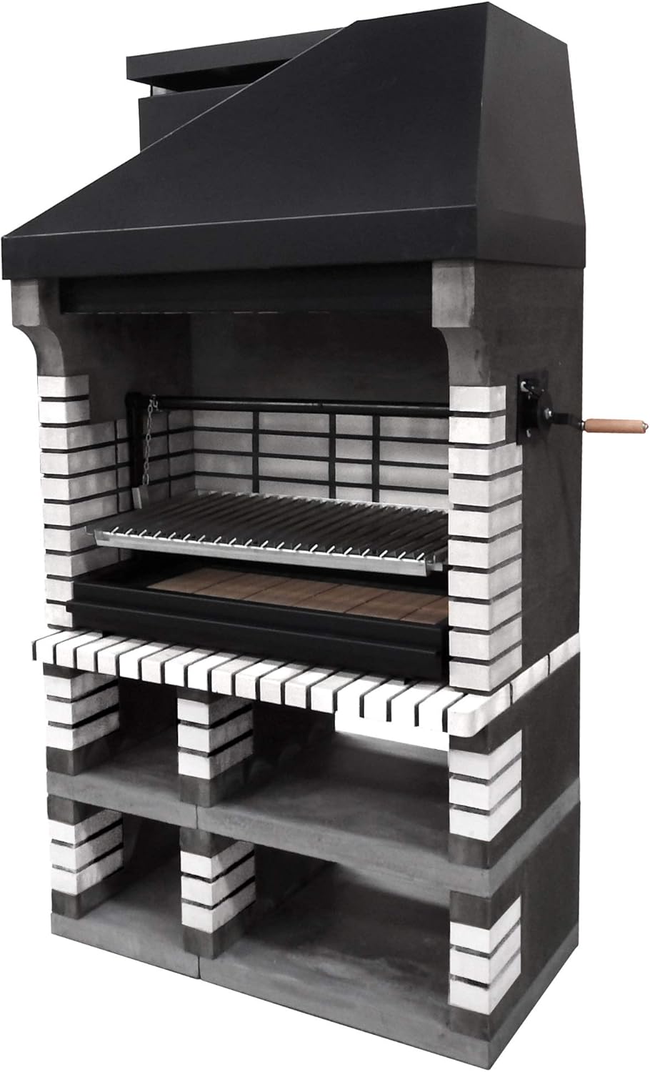 Callow XXL Pan American White Masonry Wood Fired BBQ Grill Amazon.co