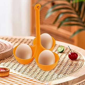 Amazon.co.jp: ゆで卵の密猟者、シリコンエッグスタンド、柔軟な