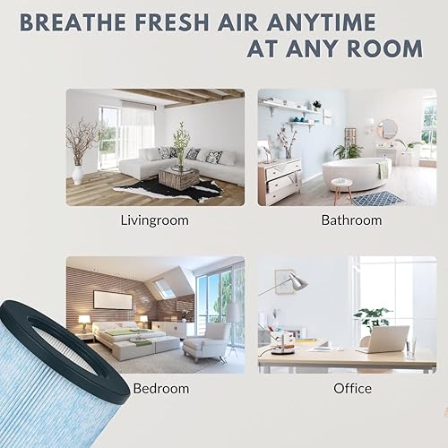 Miniatura 6 de Nispira Filtro HEPA de repuesto compatible con el purificador de aire Miko C102 ibuki, MA-18, Okaysou AirMic4S, 2 paquetes