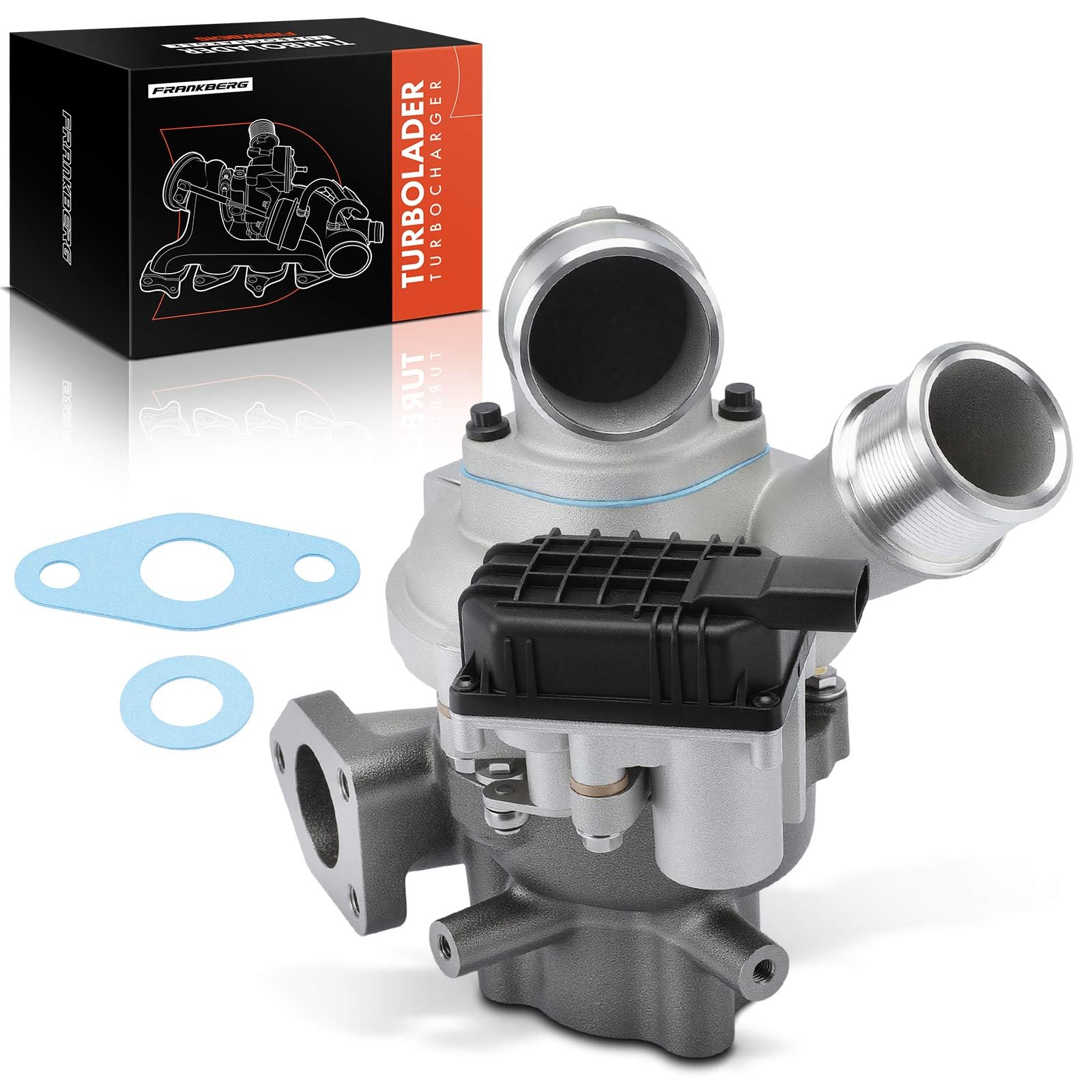 Frankberg Turbocompressore Gas di scarico Turbocompressore Diesel | Compatibile con: Sorrento I Van JC, H-1 Pianale/Telaio, H350 pianale/telaio, H-1 Box A1, Autobus H350, Sorrento I JC, H-1
