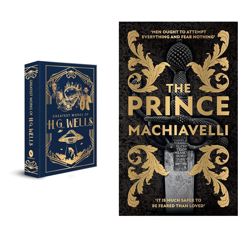 Greatest Works of H.G. Wells (Deluxe Hardbound Edition) & The Prince (Deluxe Hardbound Edition)