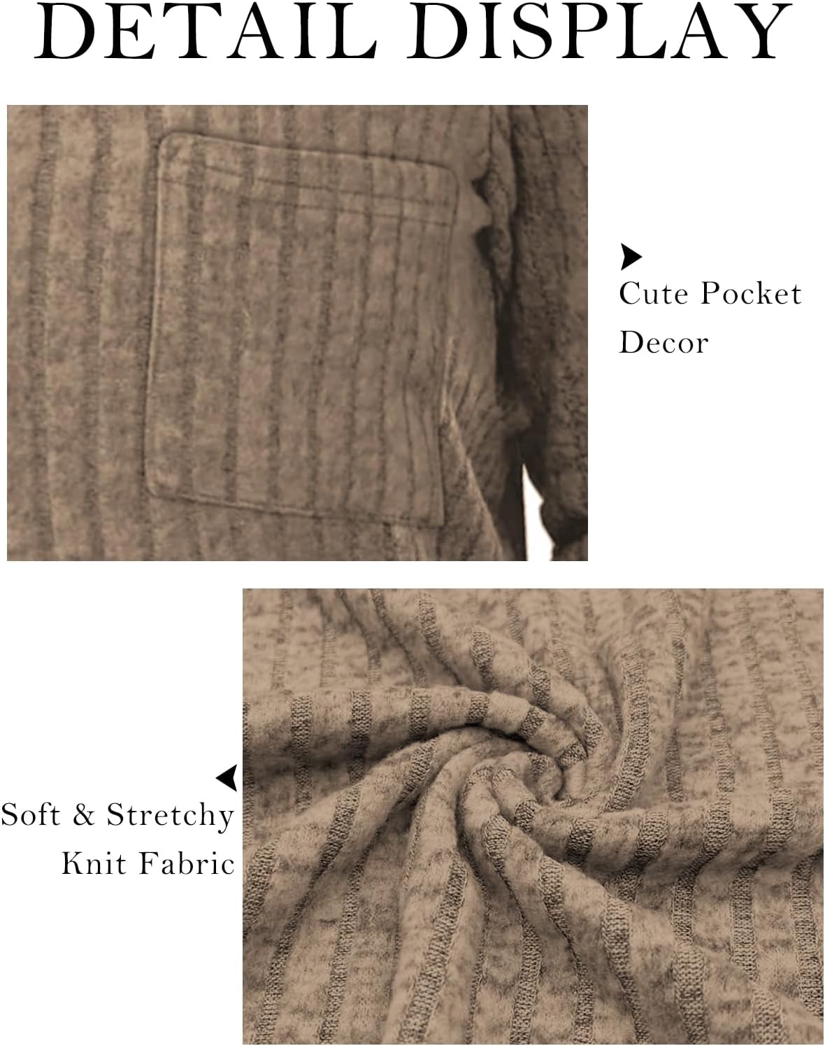 VISLILY Womens-Plus-Size-Tunic-Tops Casual Long Sleeve Crew Neck Shirts Striped Knitted Lightweight Sweaters with Cute Pocket - Image 4