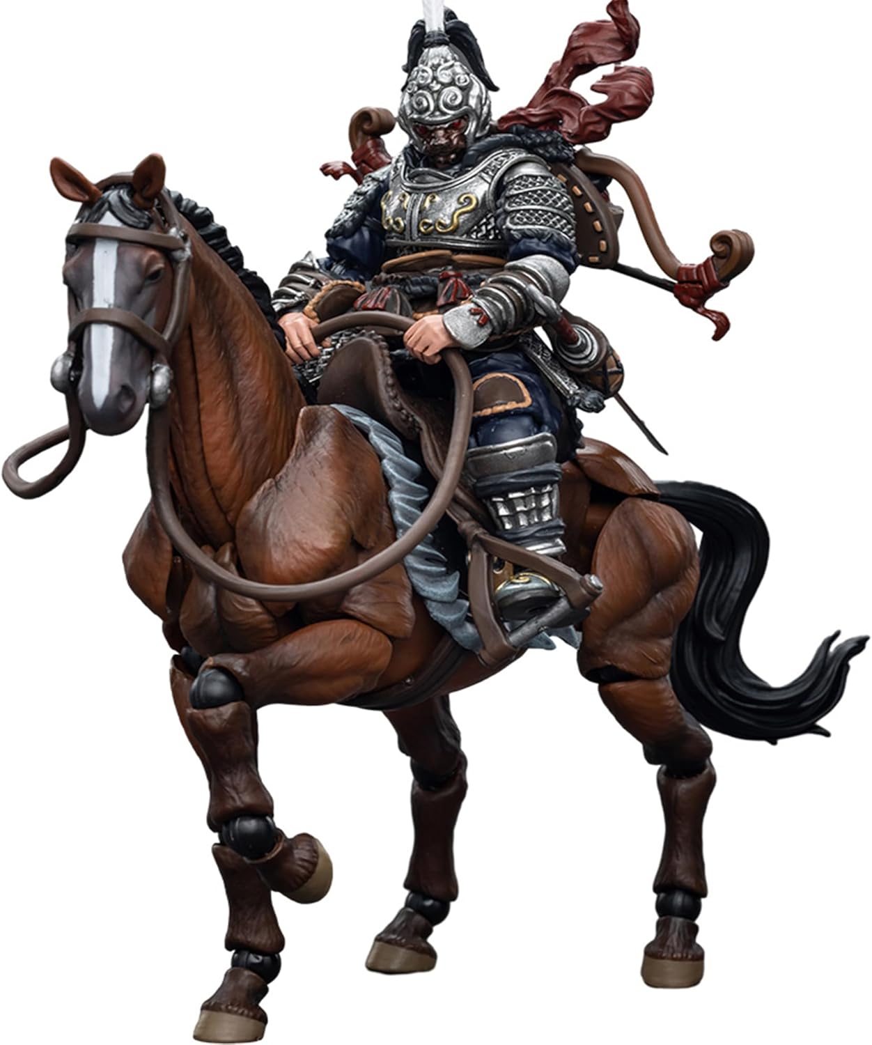 JOYTOY 1/18 Action Figures - Dark Source Jiang Hu Northern Hanland Empire Cavalry,War Horse - 2PCS/4‘’,Classic Character,Collectible,Age 15 and Above