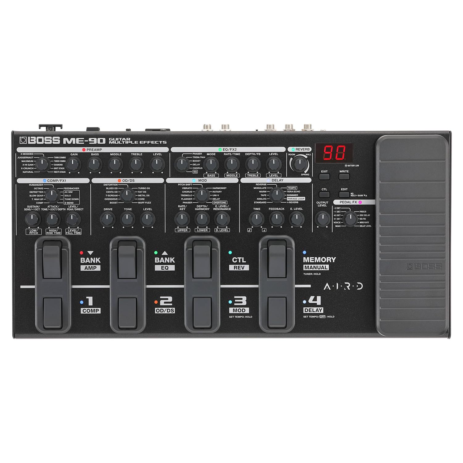 Boss ME-90 Gitarrenprozessor Multi-Effektgerät für Gitarre + keepdrum Netzteil