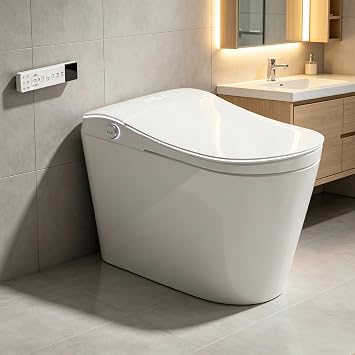 TOTTE One-Piece Smart Toilet, Premium Care with Women's Front Wash, Auto Open Lid, Instant Warm Water & Warm Air Dryer, Self-Cleaning Technology, Built-in Aroma System, Japanese Toilets