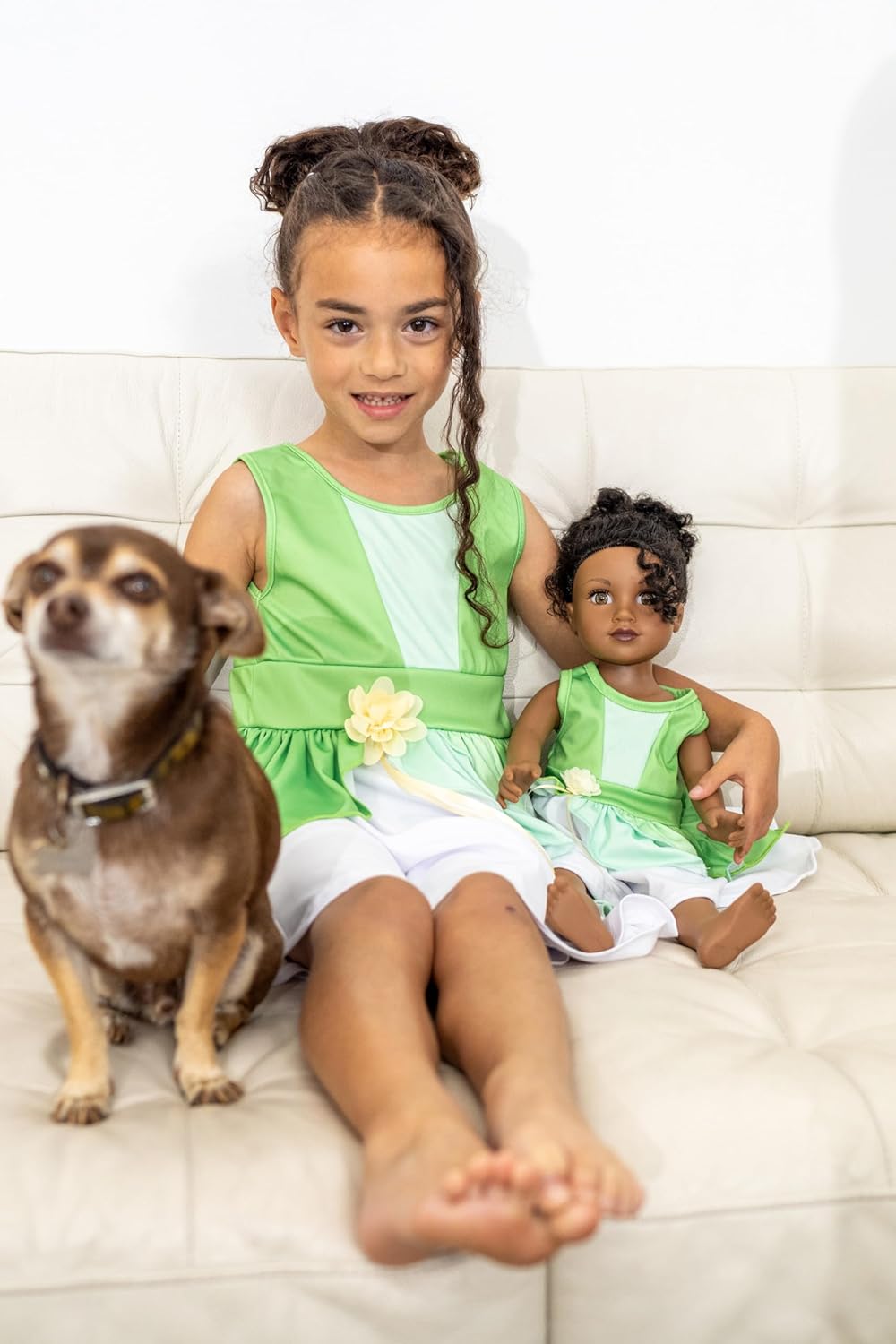 Little Adventures Lily Pad Twirl Dress - Machine Washable Child Pretend Play and Party Dress with No Glitter - Image 5