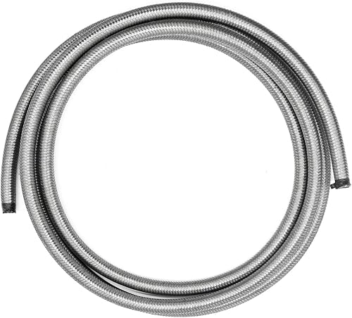 Manguera de línea de combustible de 10 pies 6AN AN6 de acero inoxidable trenzado universal CPE tubo aceite combustible gas manguera