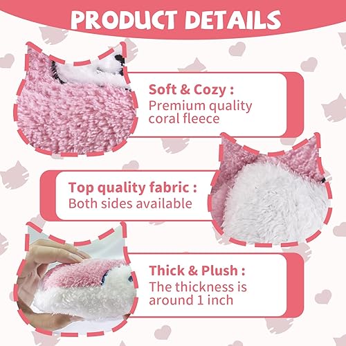 Miniatura 17 de Juego de 2 camas de conejillo de indias, lavable, tapete cálido para cama de animales pequeños, almohada para mascotas para chinchilla, erizo y azul