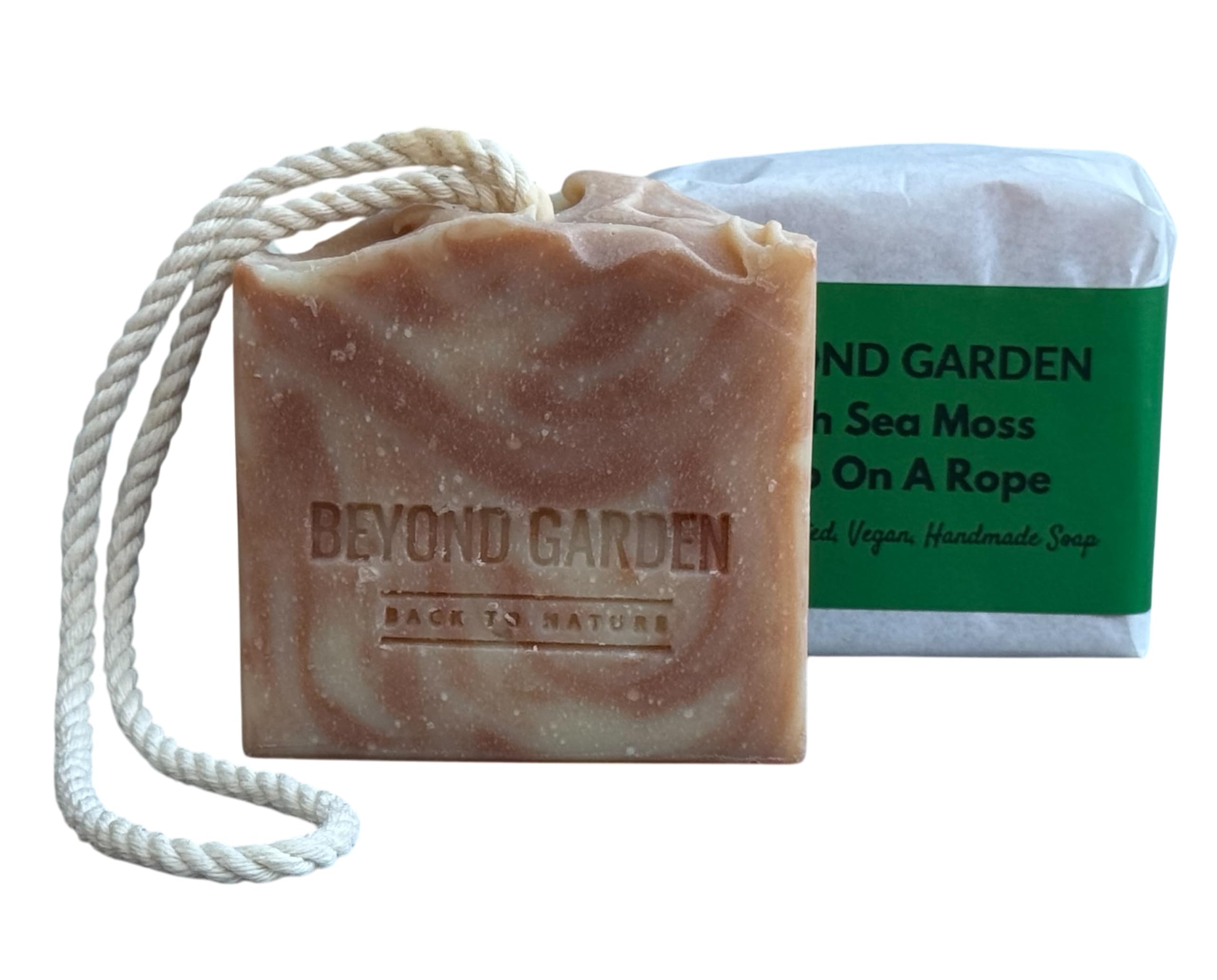 Sea Moss and Clay Soap on a Rope Moisturising Artisan Soap Bar