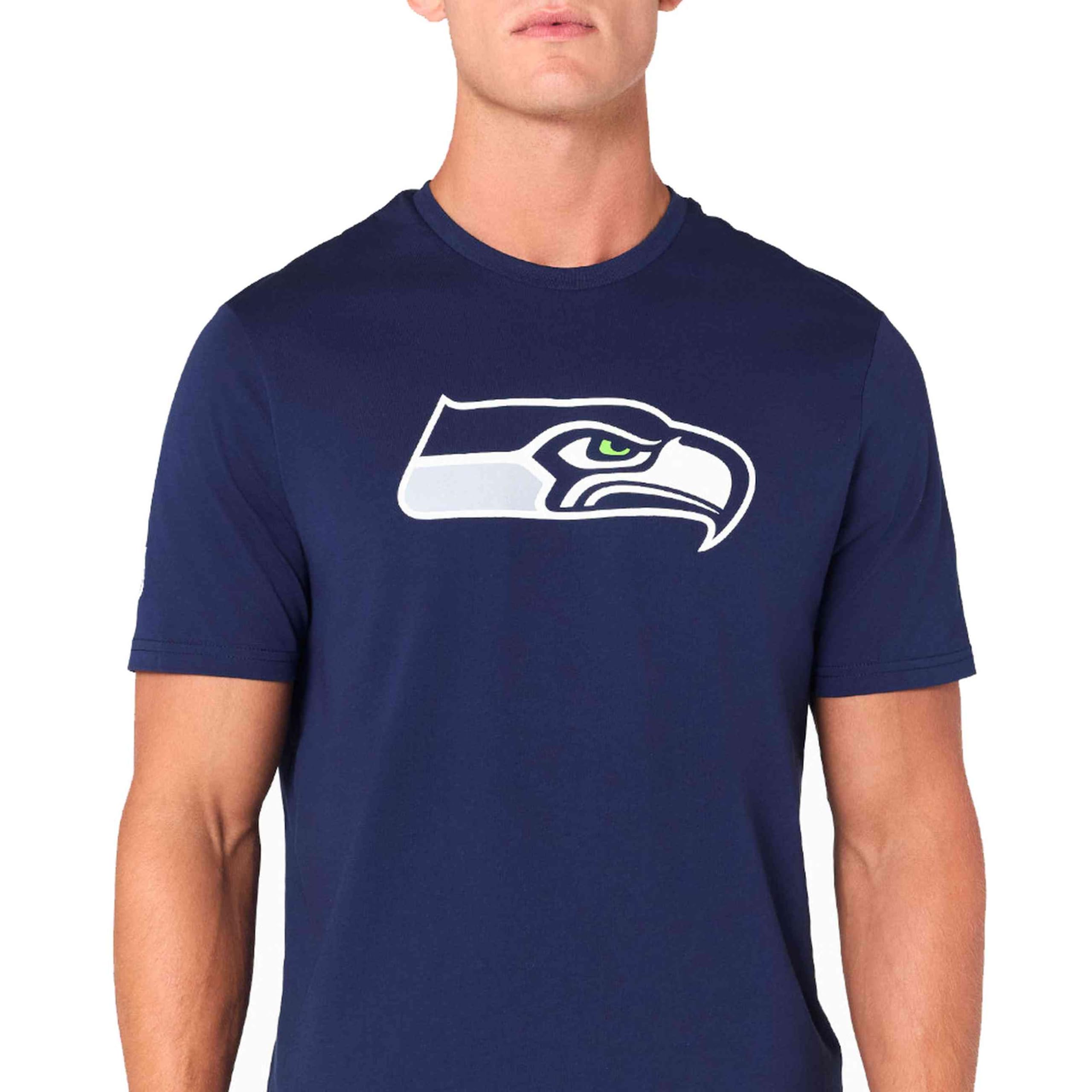 New Era Seattle Seahawks NFL Team Logo Blue T-Shirt
