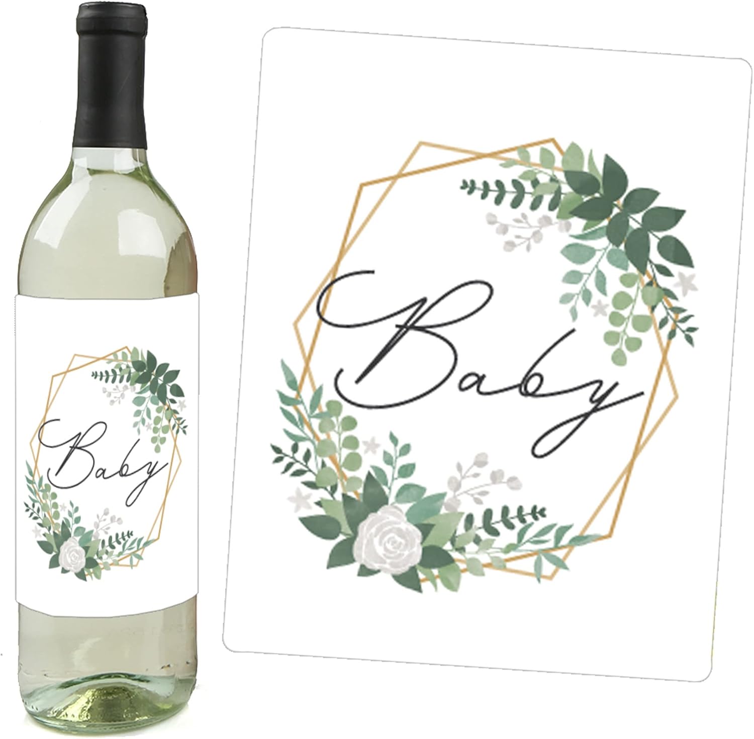 Big Dot of Happiness Boho ボタニカルベビー - Greenery ベビーシャワーデコレーション 男女兼用