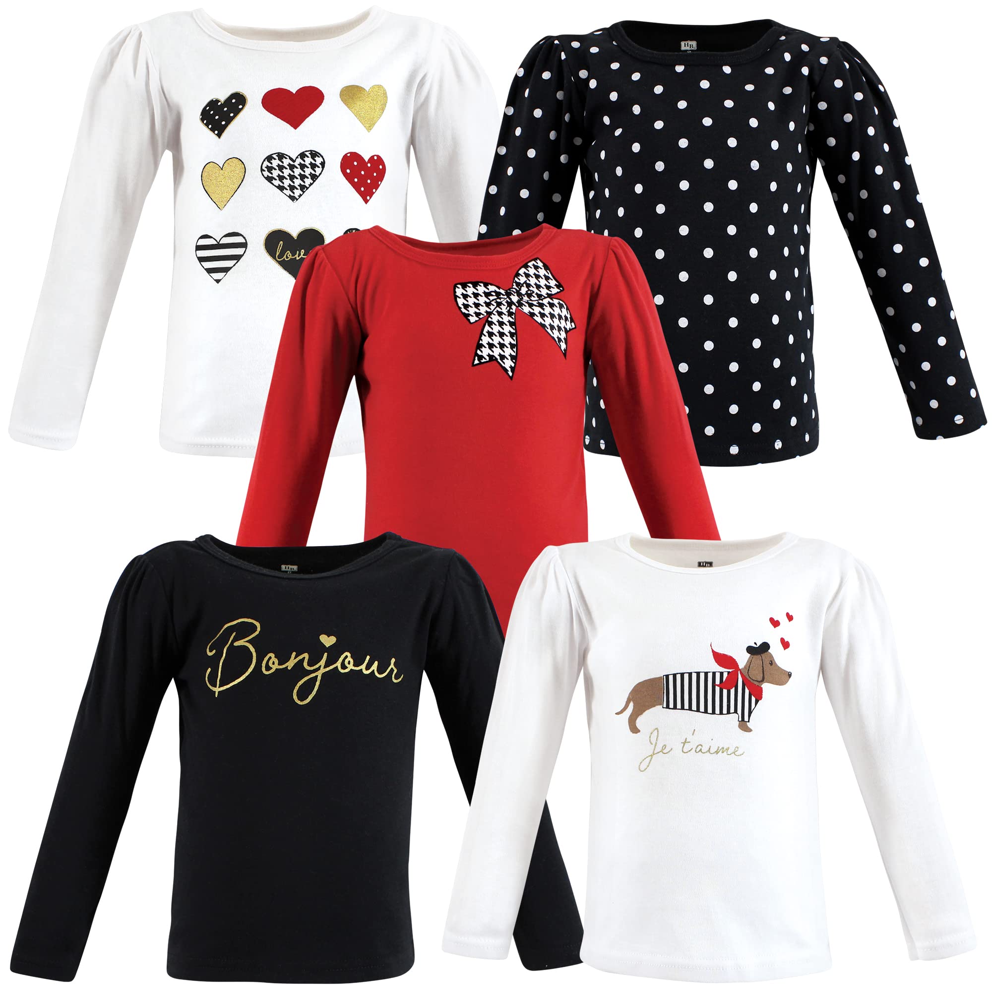 Hudson Baby Baby-Girls Long Sleeve T-Shirts
