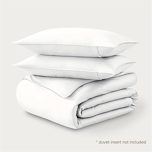 Miniatura 6 de Bare Home 100% Organic Cotton Sateen Duvet Cover Set - Full/Queen Size - 400 Thread Count - Smooth Sateen Weave - Warm & Luxurious - Duvet Cover 01