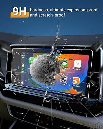 Miniatura 3 de YEE PIN Protector de pantalla para Volkswagen Atlas 2024, protector de pantalla de vidrio 2024 VW Atlas para 2024 VW Atlas de 12 pulgadas, protector