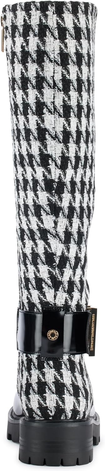 KARL LAGERFELD womens Meara II Knee High Tall Riding Boot - Image 2