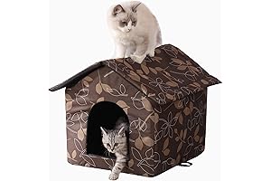 Cat House Outdoor Cat House Outdoor House Perfect for Feral Cats, Dogs,...
