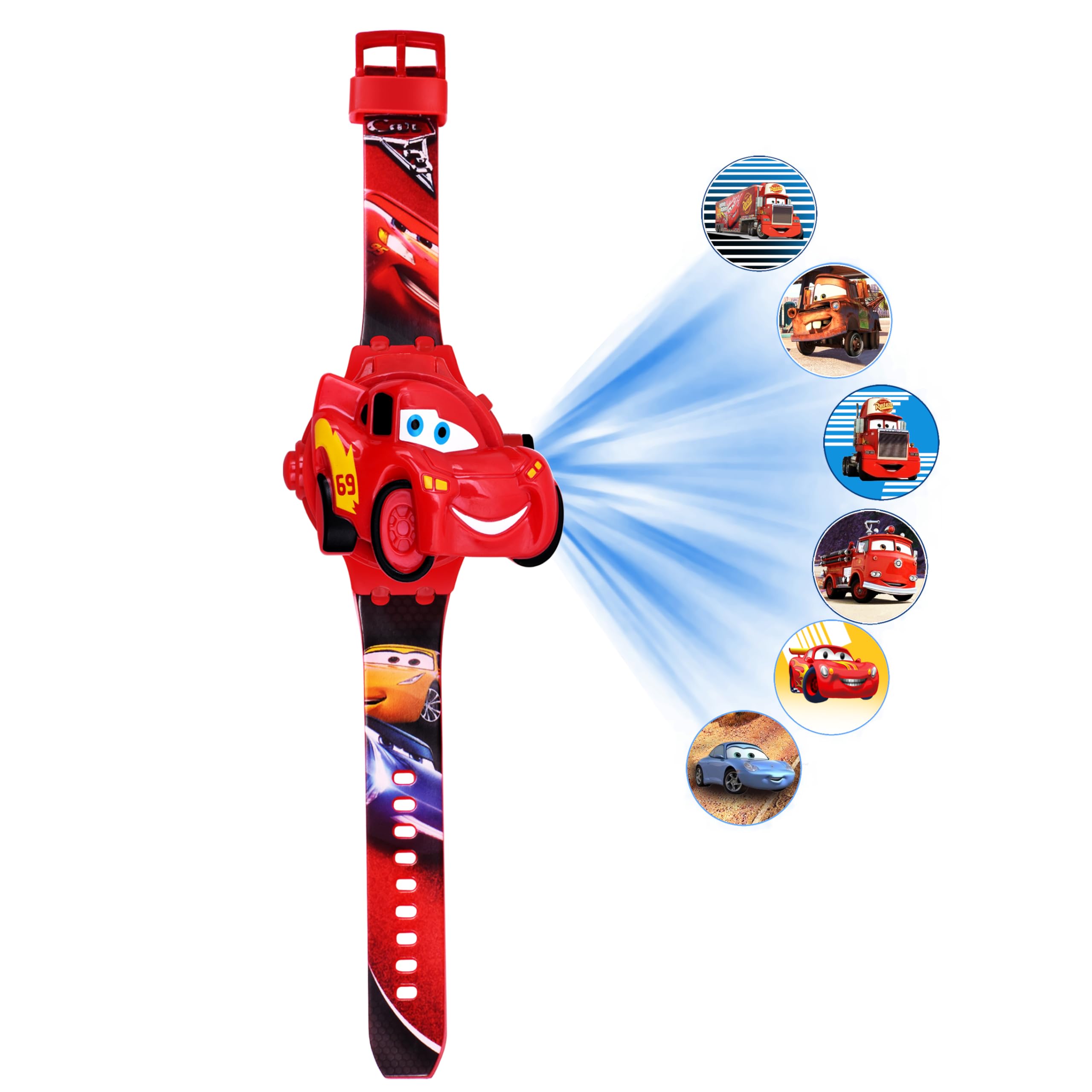 SWADESI STUFF Silicone Kids 3D Cartoon Character Projector Digital Watch For Boys (Multicolour Dial Backlight) (Red1), Band Color:Multicolor (B0DFWD48LK) Amazon Price History, Amazon Price Tracker