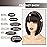 WERD Short Bob Brown Wig with Bangs Synthetic Hair for Women mixed Brown Blue Highlights Wigs for Cosplay Party Daily Halloween