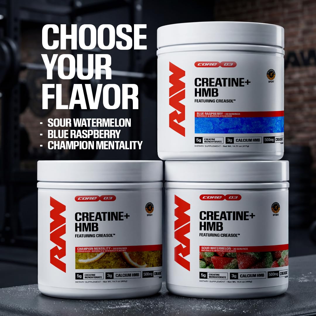RAW Creatine + HMB Powder, Champion Mentality, 5g Creatine Monohydrate — Amazon image 7