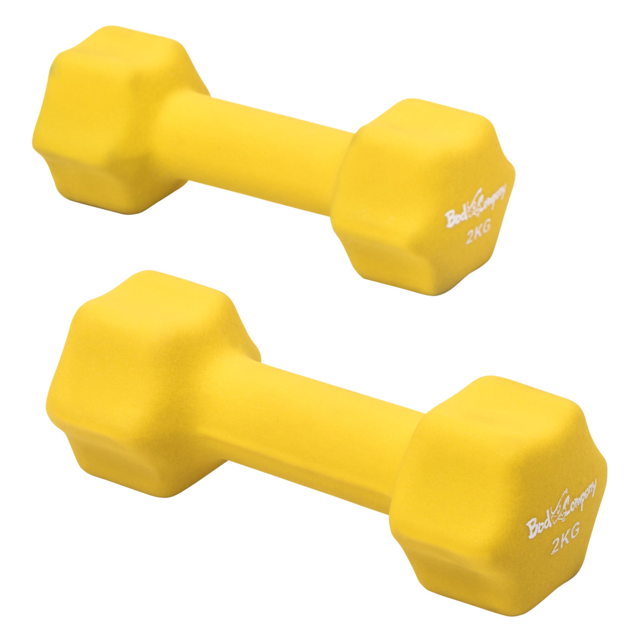Bad Company Neoprenowe hantle do aerobiku, gimnastyki i fitnessu, 2 x 0,5 kg + 2 x 1 kg + 2 x 1,5 kg + 2 x 2 kg + 2 x 2,5 kg