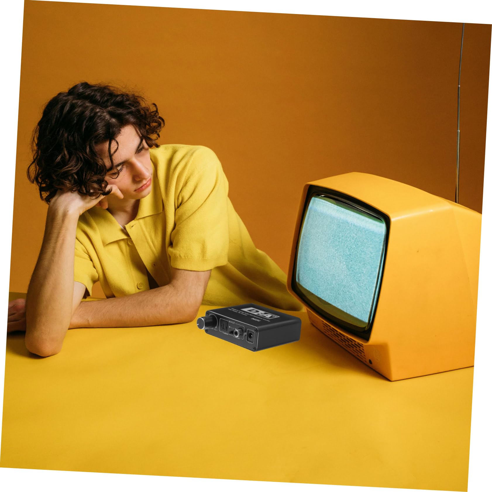 SECFOU Convertitore Digitale-analogico Audio Compatto Adattatore Portatile Per Tv e Stereo Facilita La Conversione Di Segnali Digitali Audio Analogico Include Cavi Necessari