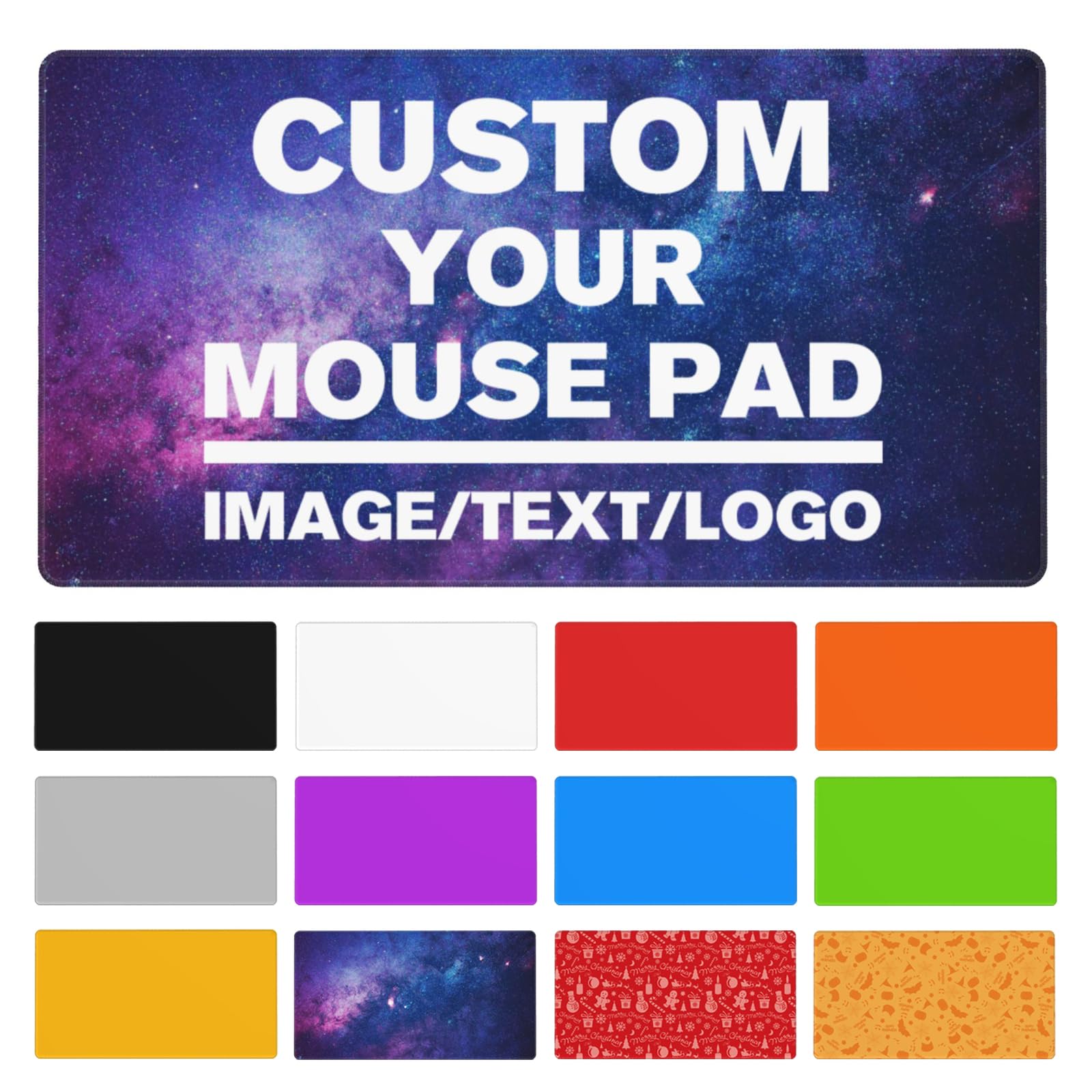 Custom Mousepad with Your Text Name Picture Photo Text Name Picture Photo Personalized Mousepad Desk Mat for Men Women Gaming Office Home Gifts