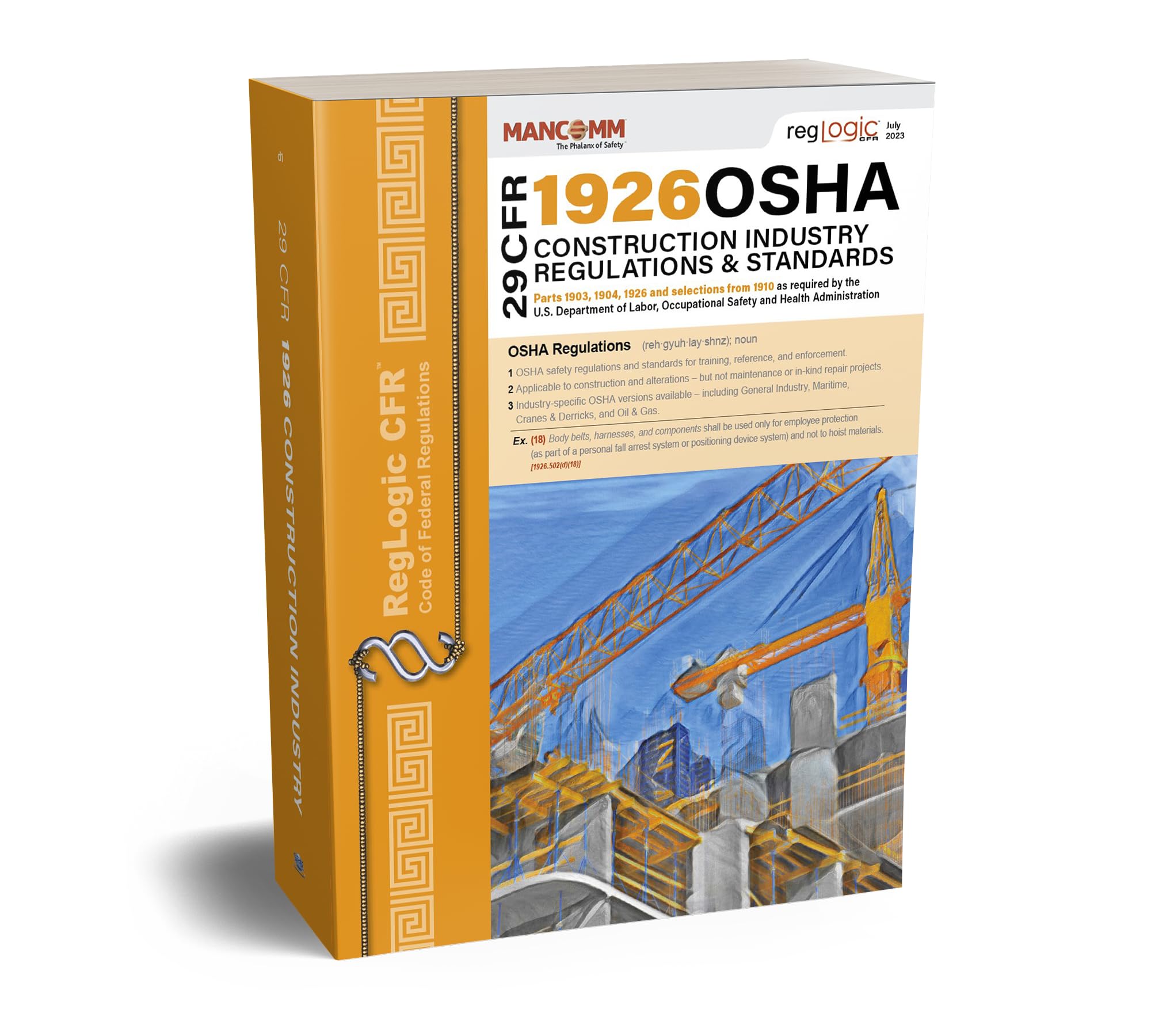 29 CFR 1926 OSHA Construction Industry Regulations & Standards - July 2023 Perfect Paperback – July 31, 2023