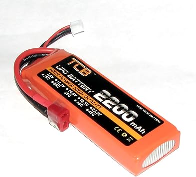 7.4V/2S 2200mAh 35C LiPO Battery T-Plug