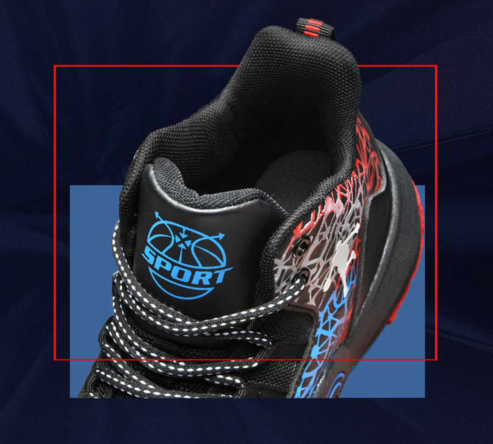 Chłopięce Buty Do Koszykówki Męskie Buty Sportowe Dziewczęce Miękkie I Oddychające Wewnętrzne Buty Sportowe Outdoor Buty Do Biegania(34 EU, Z04)