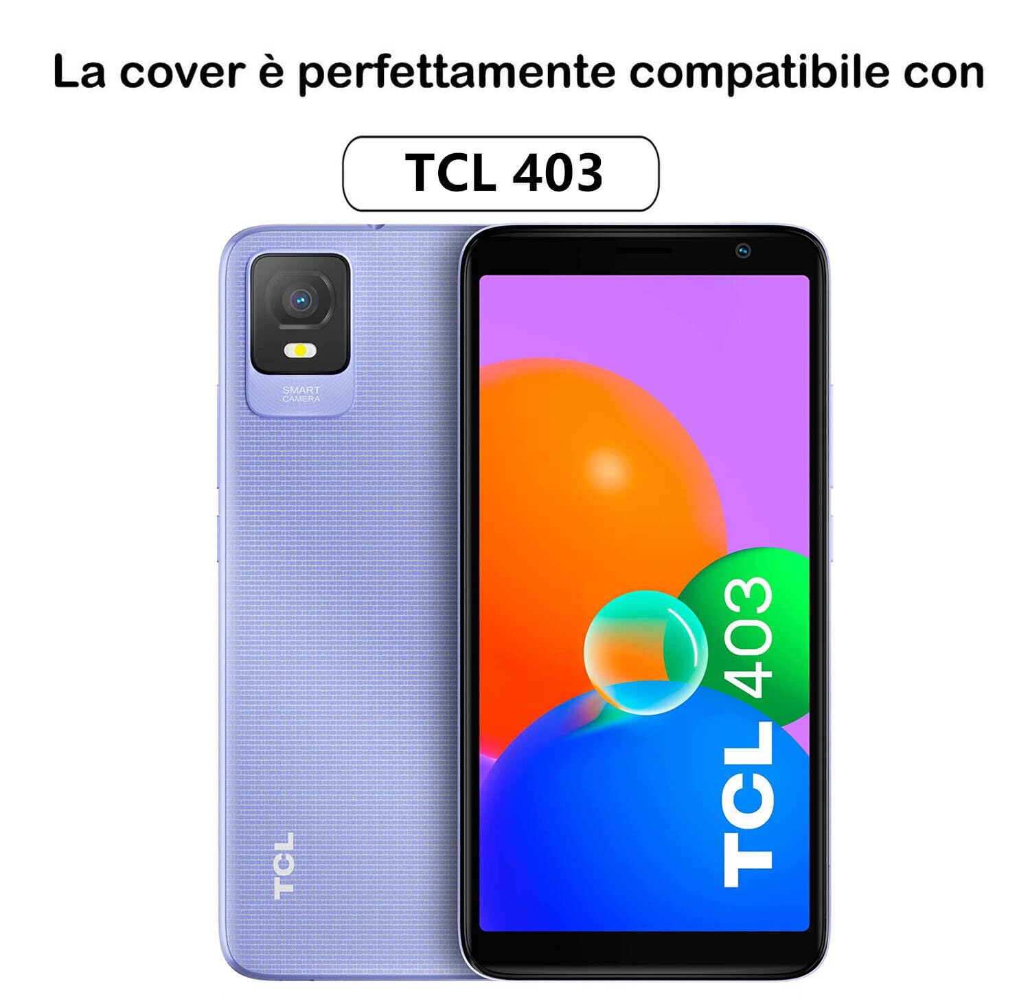 Custodia Per TCL 403 / T431A T431D T431E Cover SILICONE Matte TPU