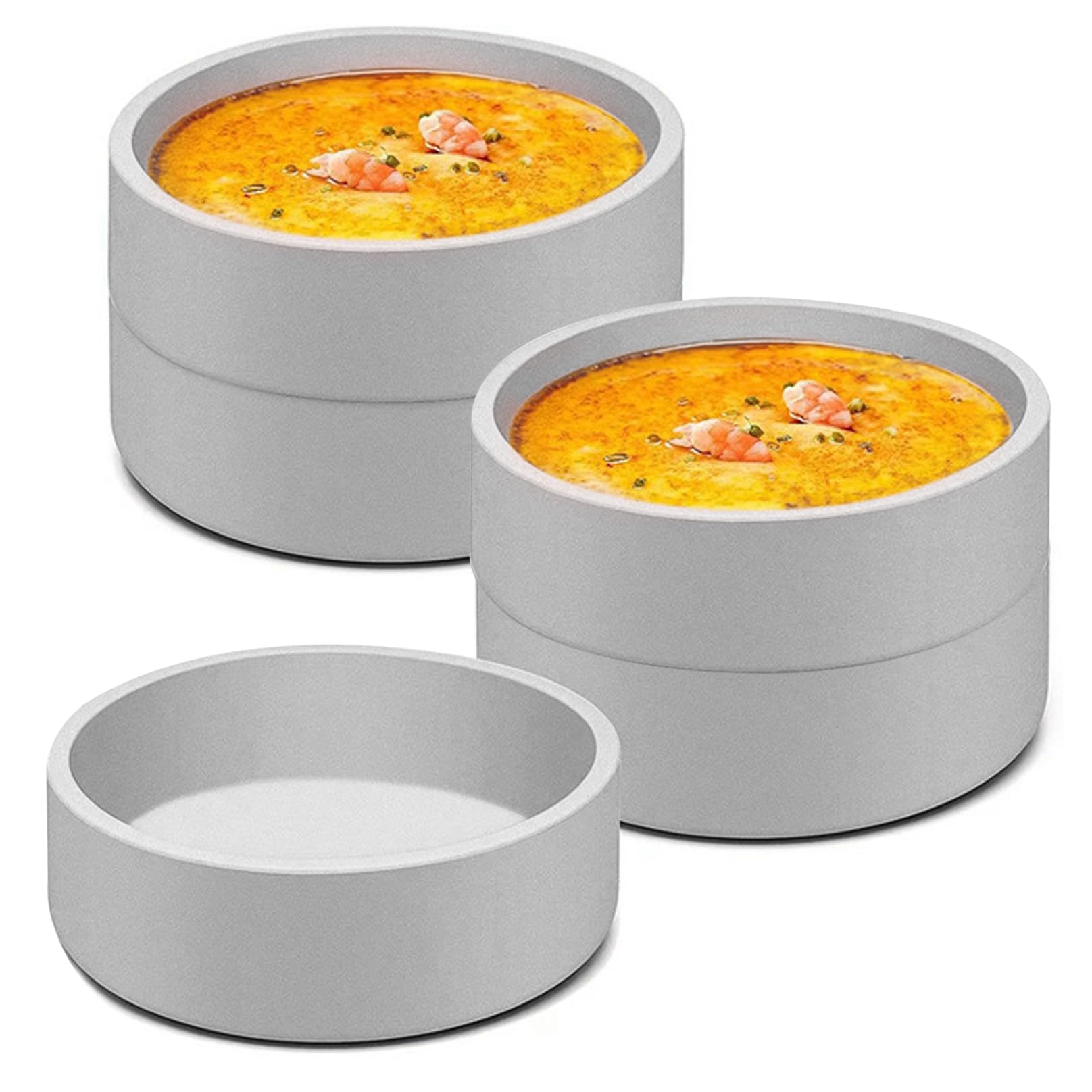 Moule oeufs rond antiadhésif résistant à la température pour petits déjeuners sains