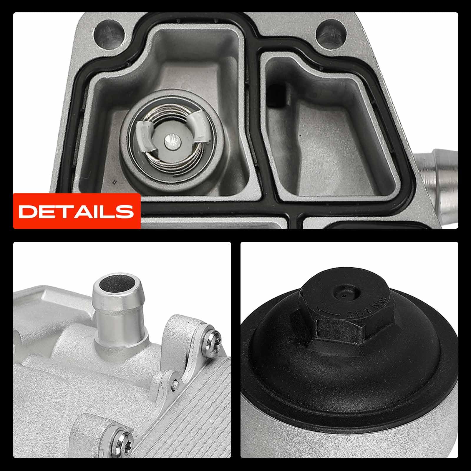 Frankberg Radiatore dell'olio Diesel Compatibile con Golf VI 5K1 1.6L Golf VI Variante AJ5 1.6L A4 Avant 8K5 2.0L T.o.u.r.a.n 1T3 2.0L California T6 CAmper SGC SG.G SHC 2.0L 03L115389H