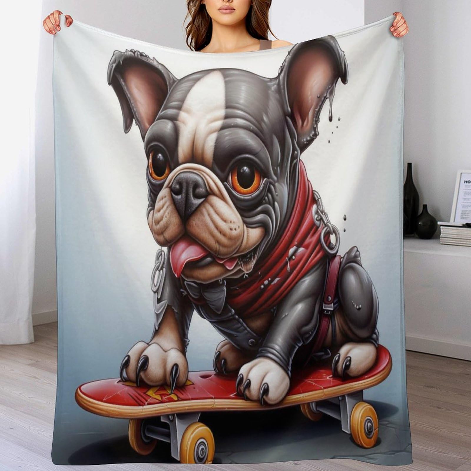 Manta de forro polar 100x130 cm manta cálida de microfibra para sofá y cama