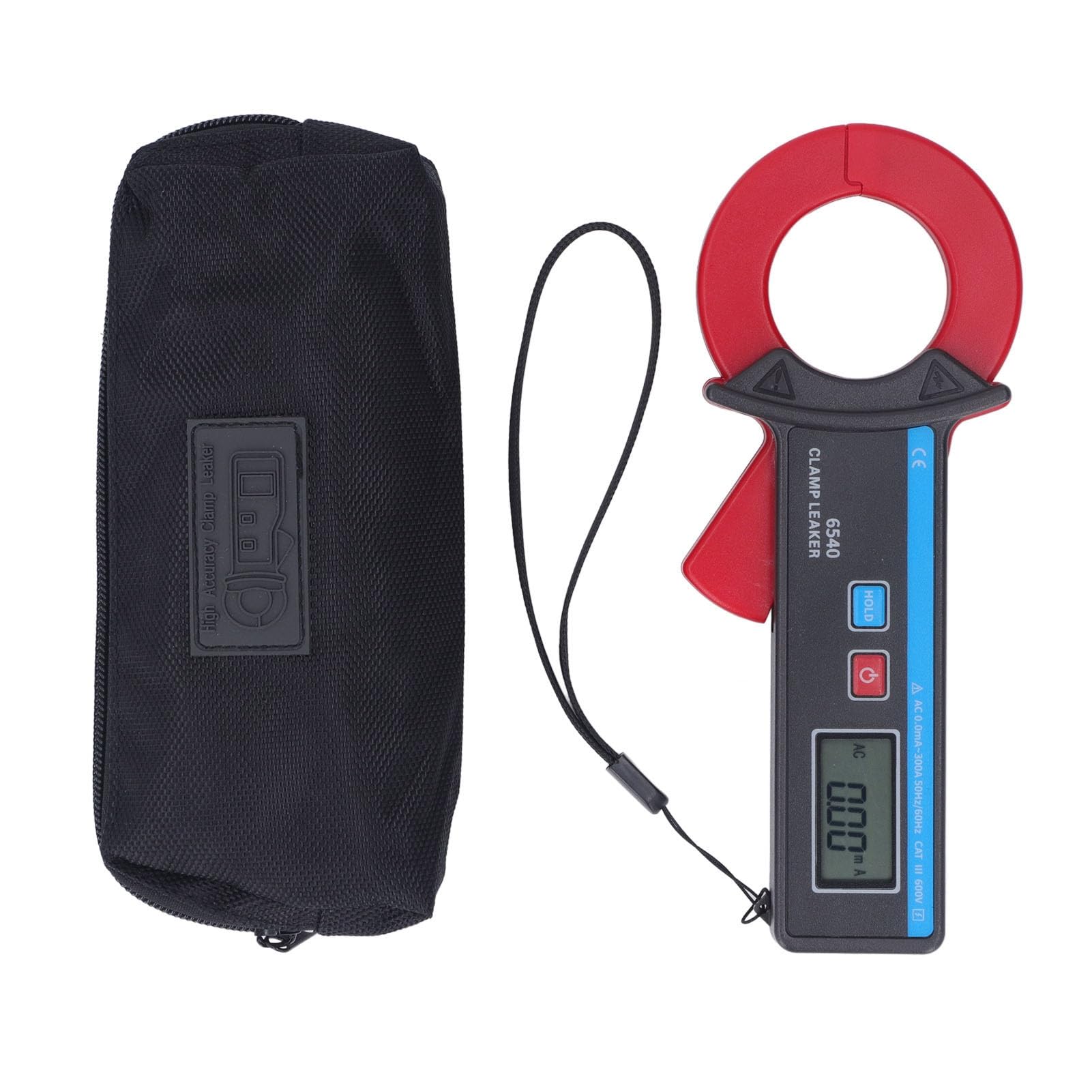 FTVOGUE Pinza Amperimétrica de Corriente de Fuga, Medición sin Contacto, Fuga de Pinza Digital Portátil para Energía, Meteorología, Telecomunicaciones