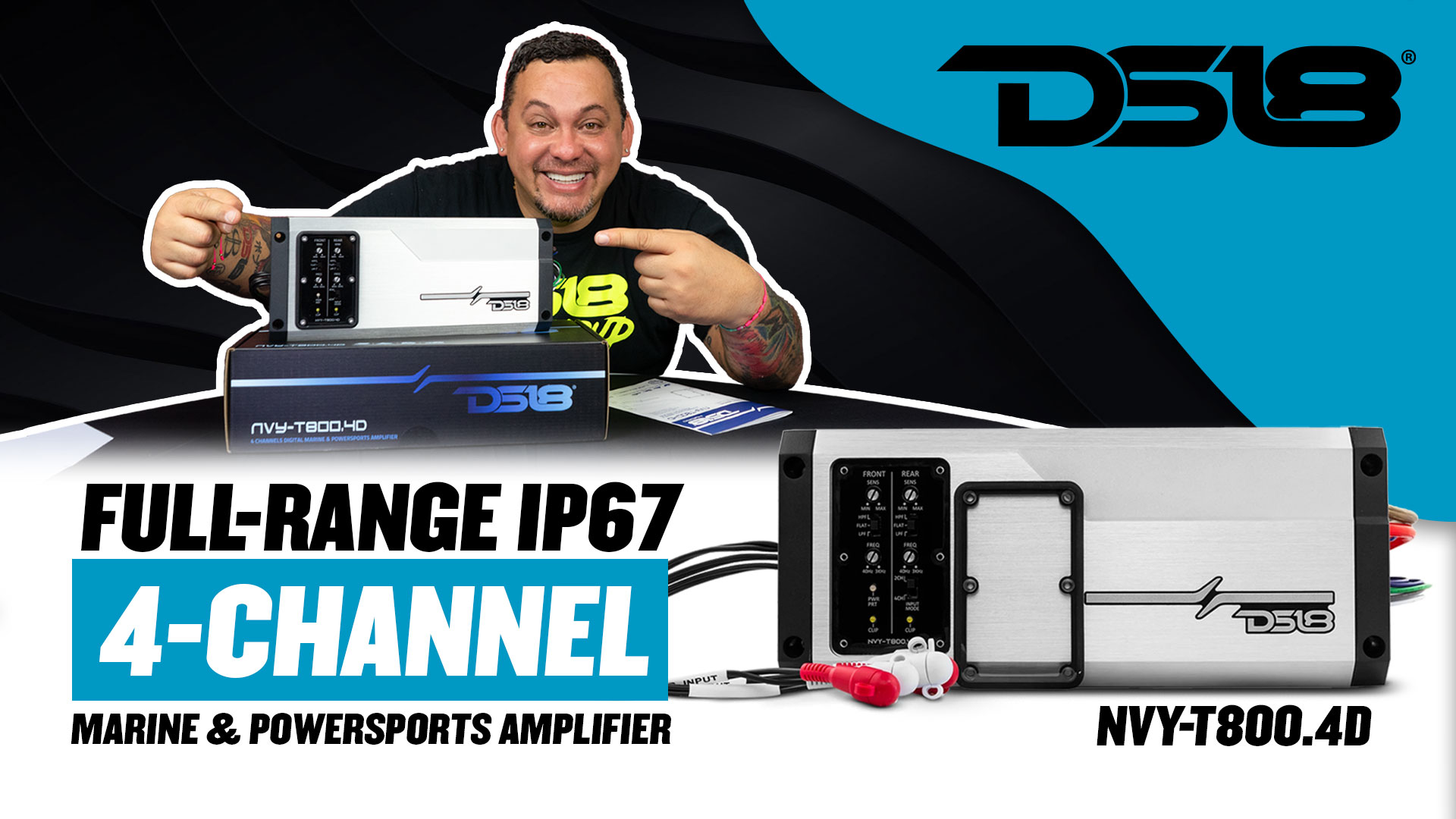Amazon.com: DS18 NVY-T800.4D 4-Channel Marine Waterproof Amplifier