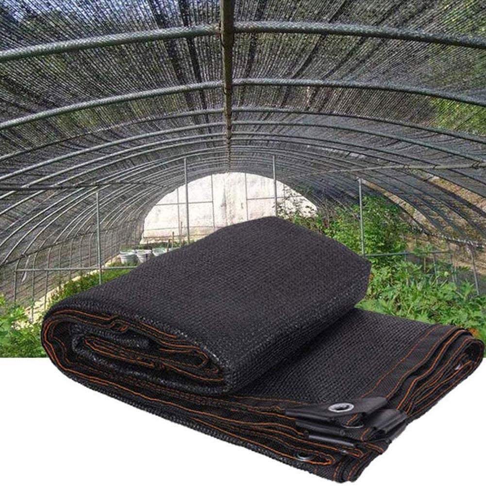 Filet d'ombrage noir robuste pour pergola et serre avec œillets d'attache