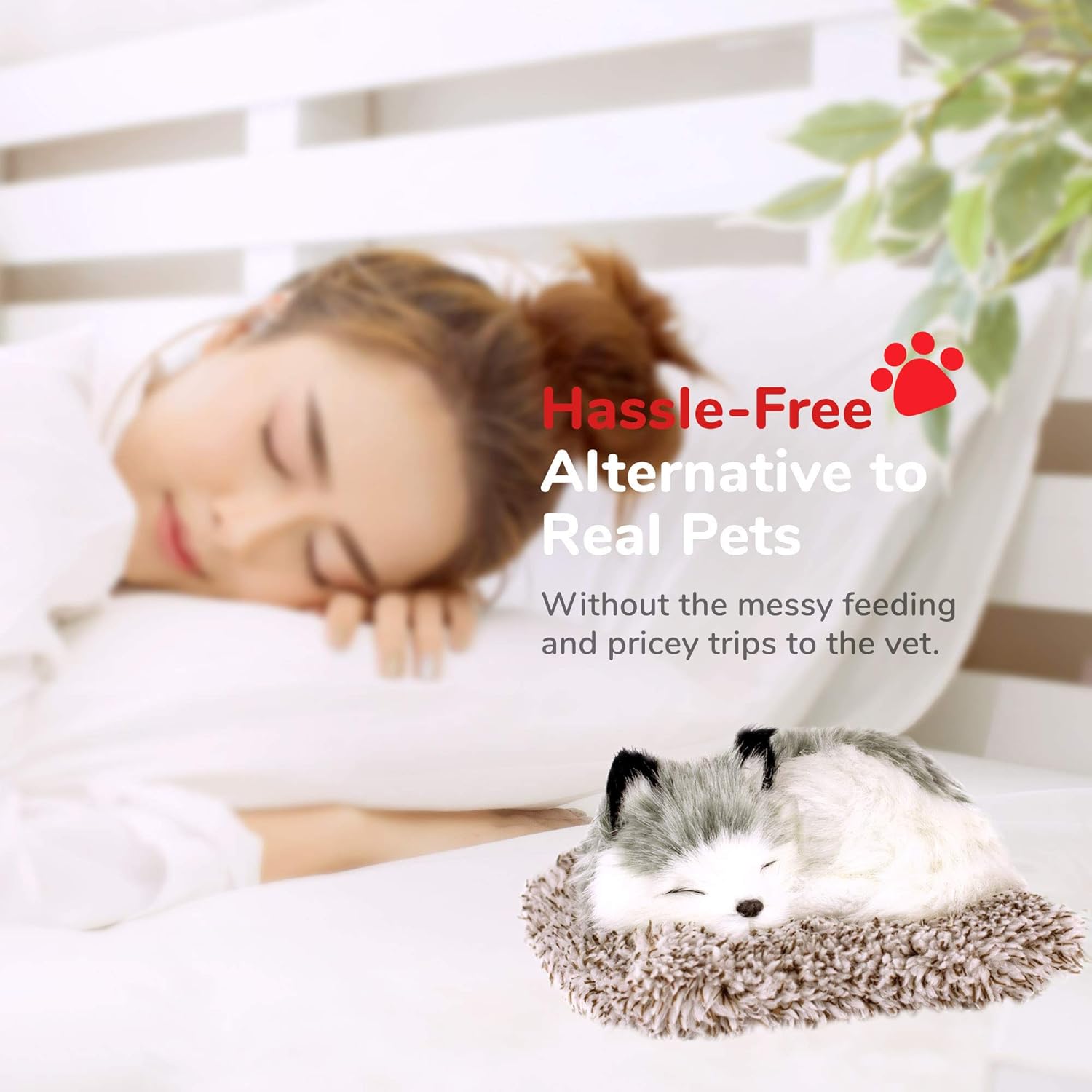 Minis Alaskan Husky, Realistic, Lifelike Stuffed Interactive Plush Toy, Electronic Pets, Companion Pet Puppy with 100% Synthetic Fur