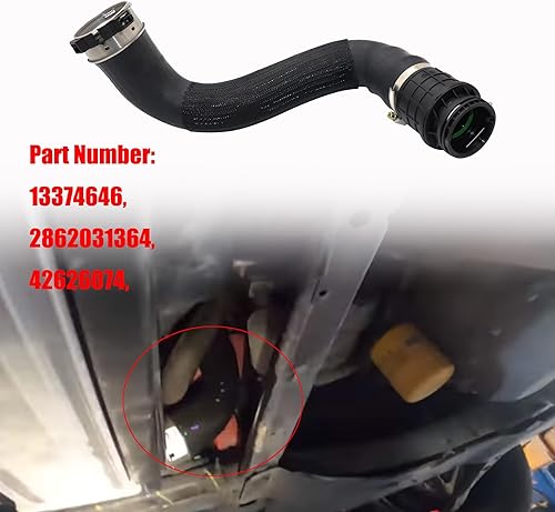 Miniatura 2 de GXARTS 667-308 13374646 Turbocompresor Intercooler Manguera de entrada de aire compatible con Chevrolet Cruze 1.4L L4 2016 2017 2018 2019
