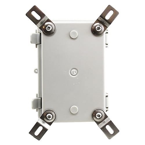 Miniatura 4 de DJC Supply Co. ABS 3.9 "x 5.9" x 2.75" Caja de distribución electrónica con bisagras IP67 impermeable con placa de montaje, soporte y cubierta de