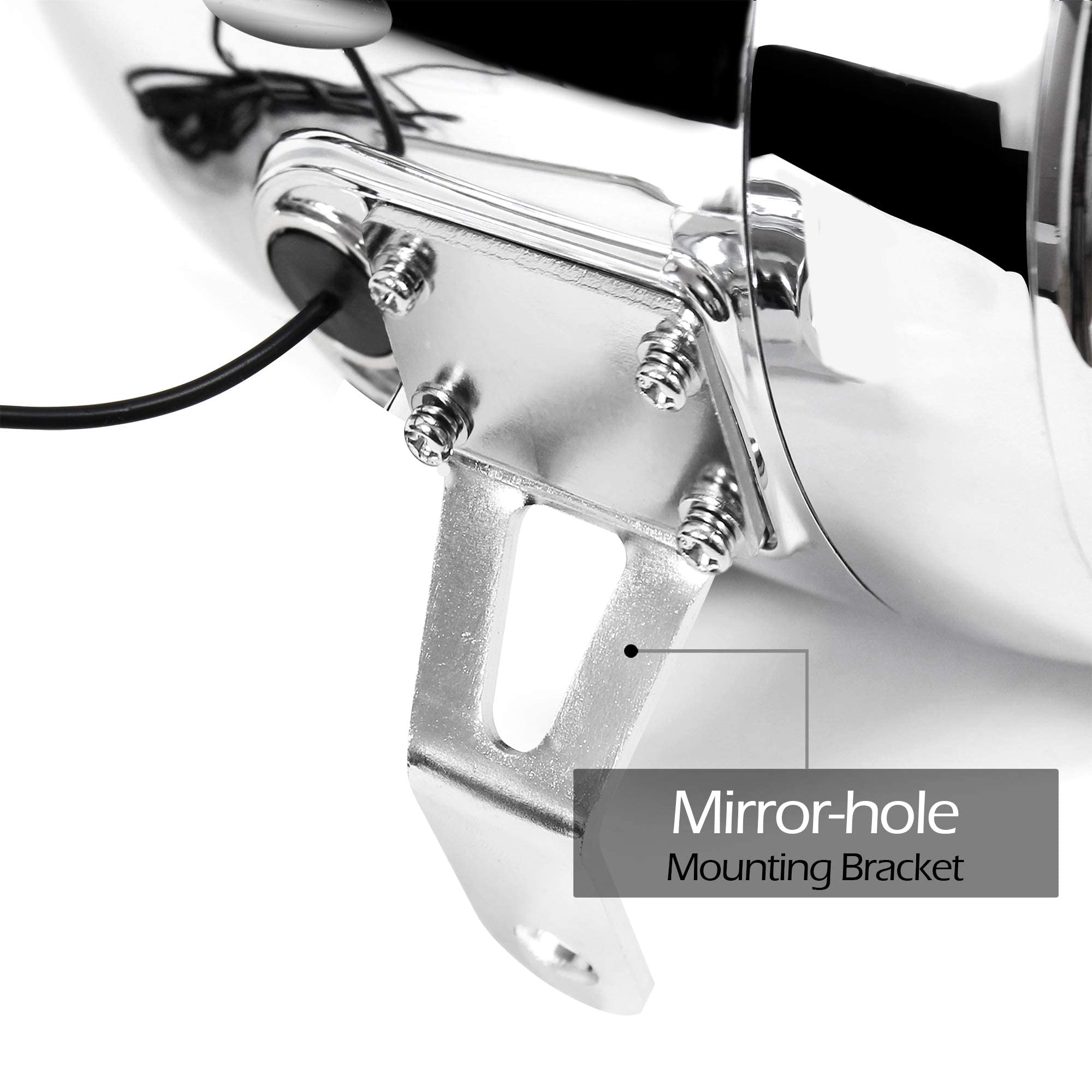 Amazon.com: GoHawk Motorcycle Speaker Mirror Mounting Brackets