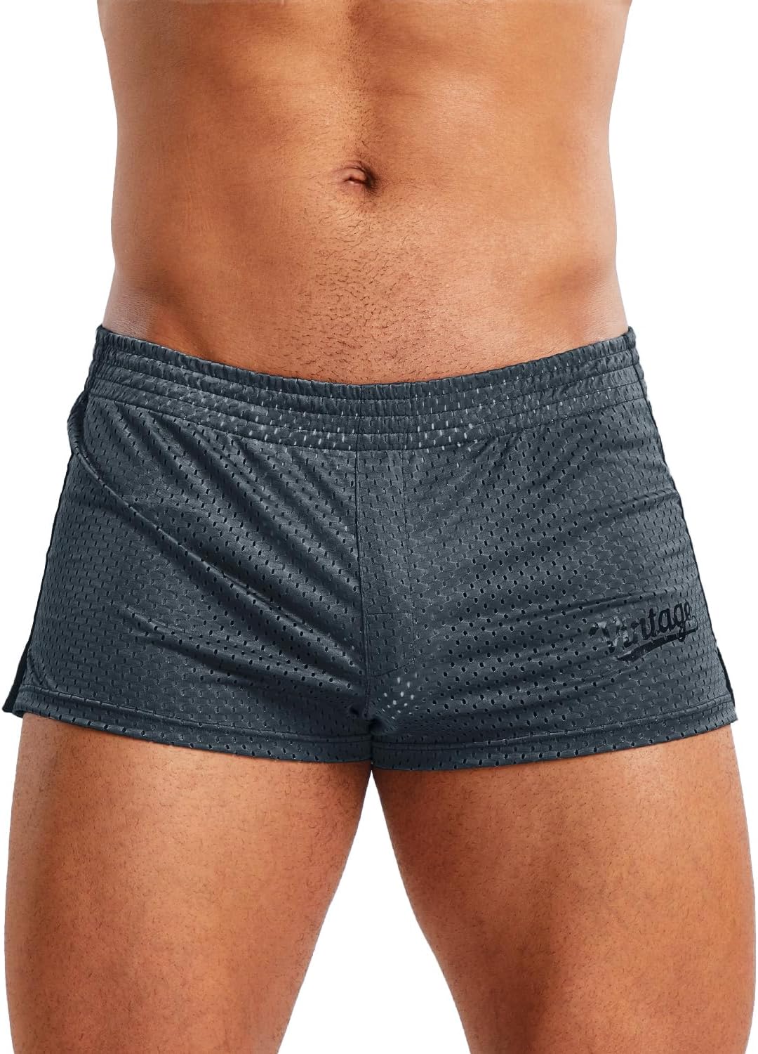 MIZOK Mens 3 Inch Athletic Workout Short Mesh Running Workout Gym Shorts