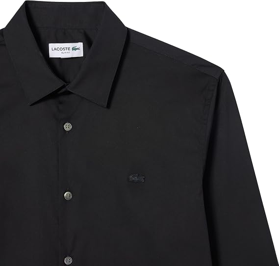 Lacoste Mens Slim Fit Stretch Poplin Shirt